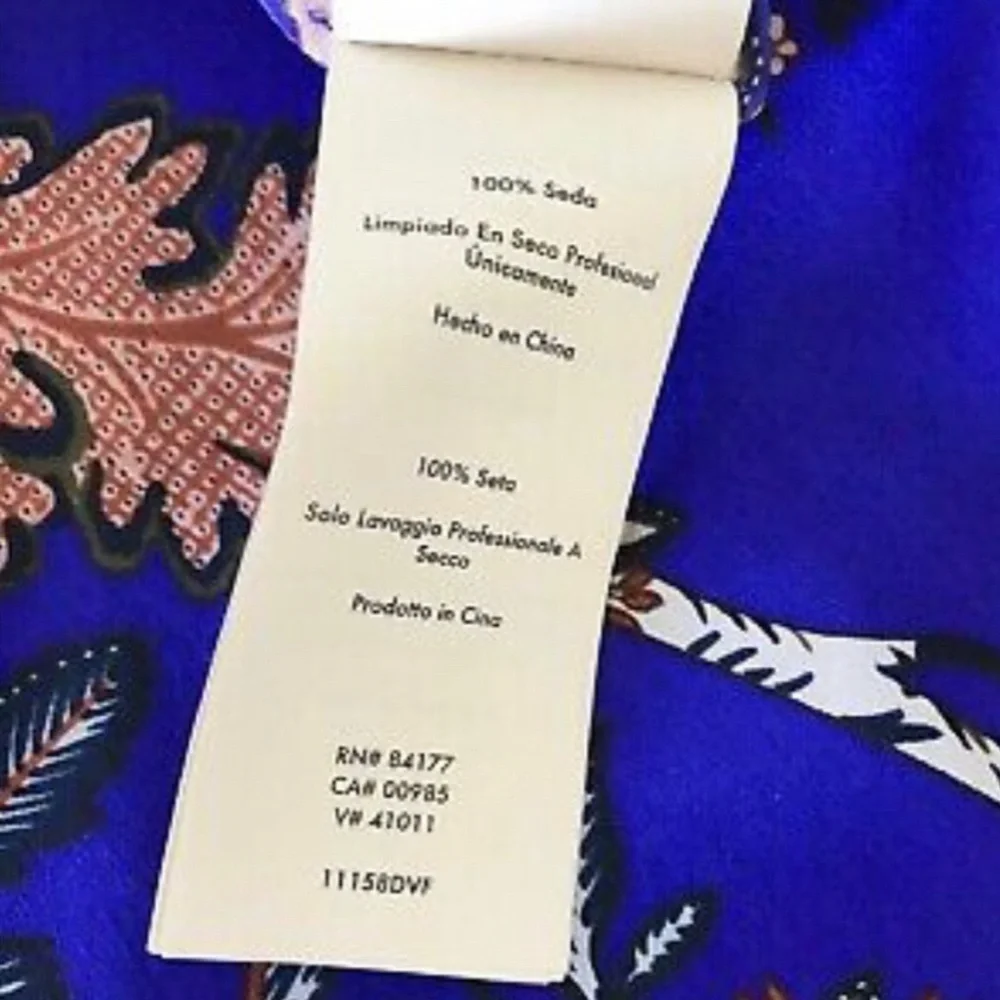 DIANE VON FURSTENBERG Canton Electric Blue Floral Ruched Midi 2pc Dress - Picture 5 of 7